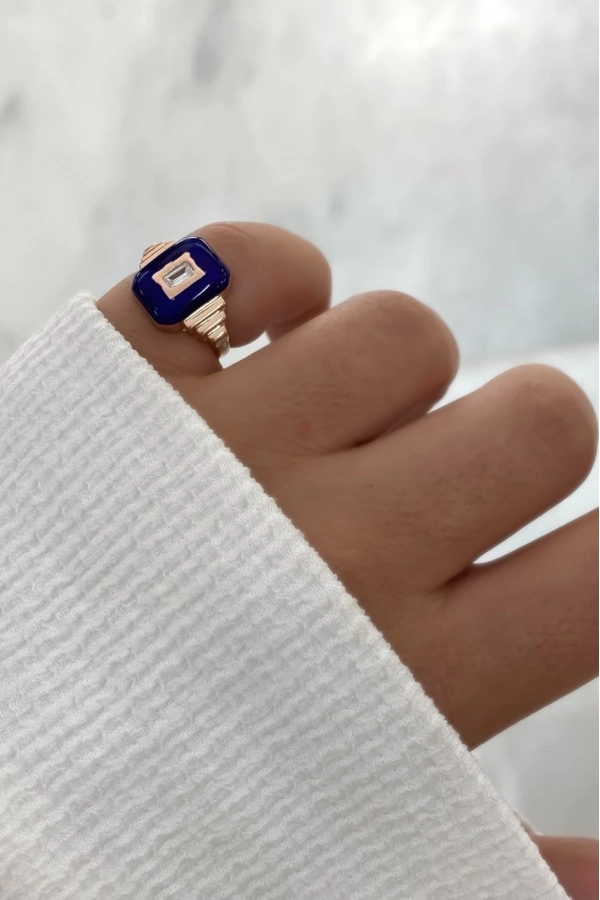 Mineli Madalyon Yüzük