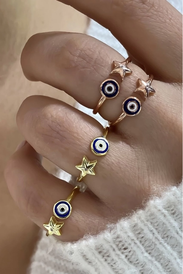 Mineli Yıldız Yüzük