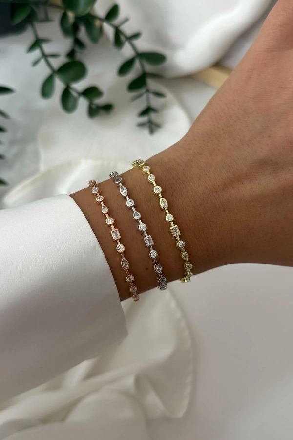 Minimal Figürlü Suyolu Bileklik