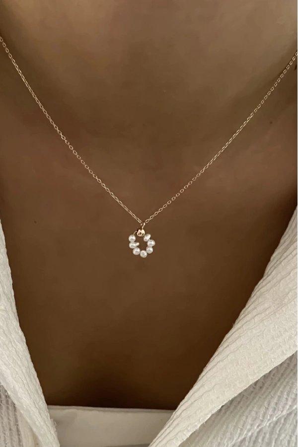 Minimal İncili Kolye