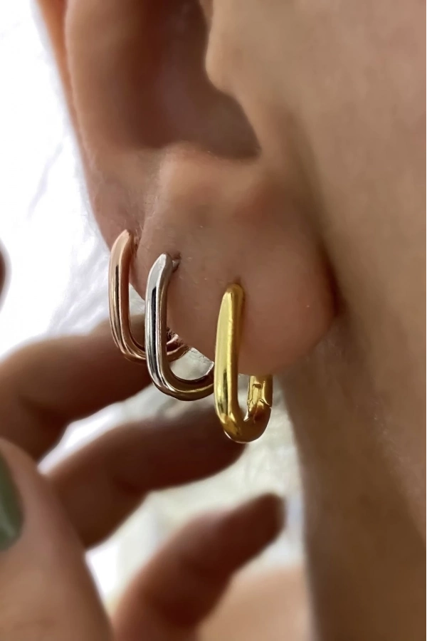 Minimal U Halka Küpe