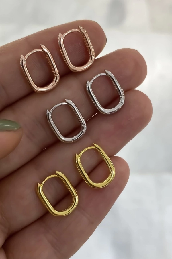 Minimal U Halka Küpe