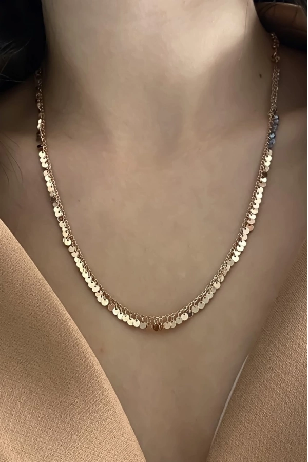 Pullu kolye Mistik Topaz detaylı