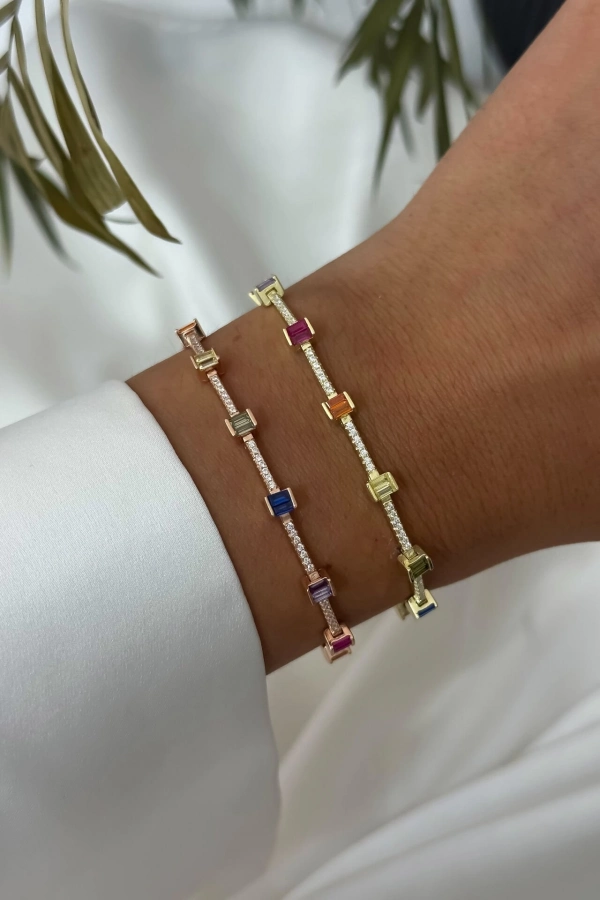 Mix Taşlı Baget Suyolu Bileklik
