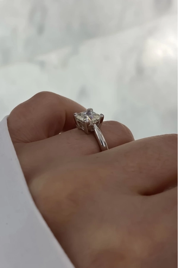 Mozanit Taşlı AşerTektaş Yüzük