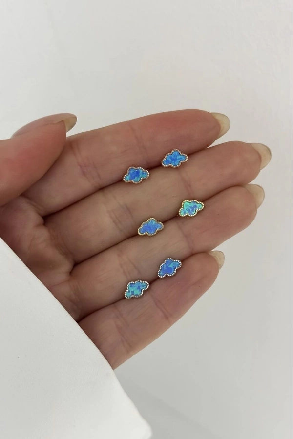 Opal Bulut Küpe