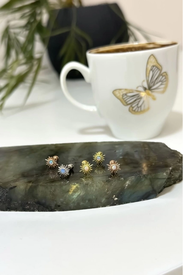 Opal Kutup Yıldızı Piercing