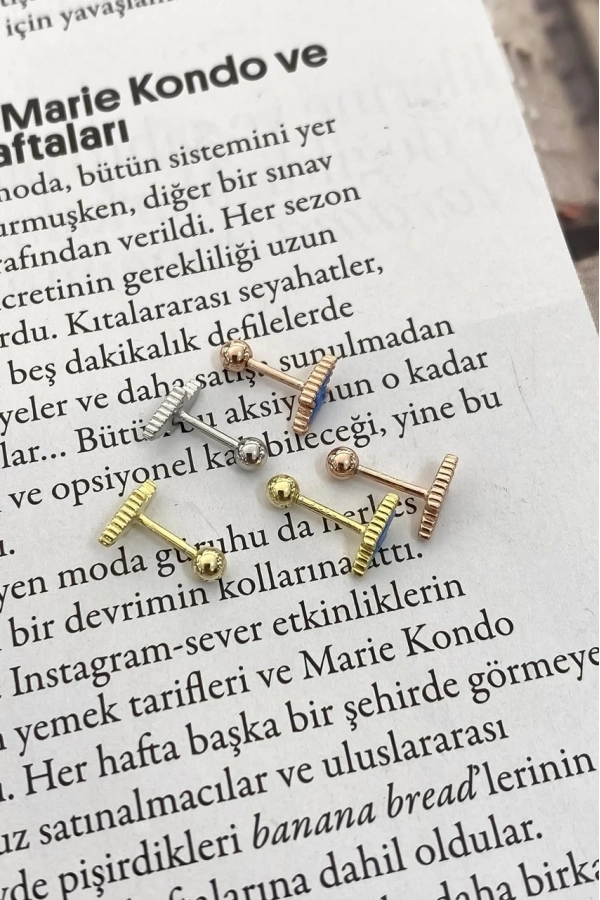 Opal Taşlı Şimşek Küpe