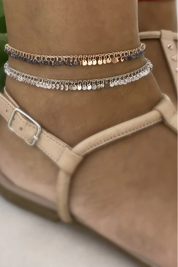 Pullu Ve Taşlı Halhal