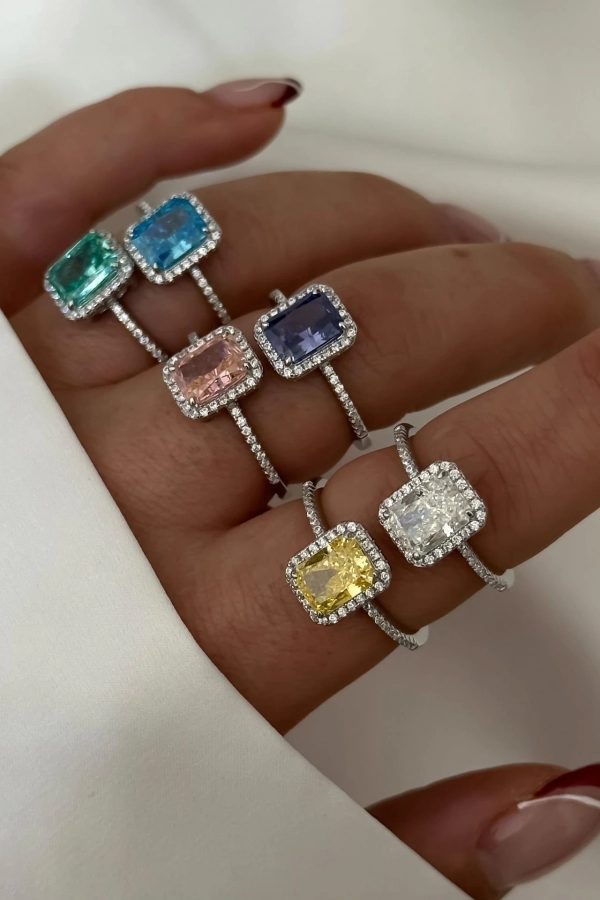 Renkli Baget Yüzükler