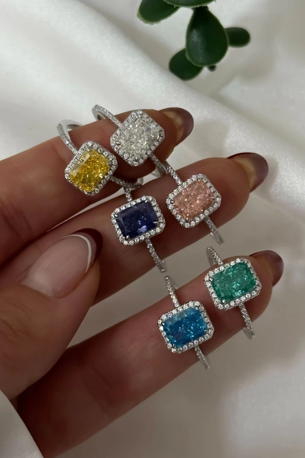 Renkli Baget Yüzükler