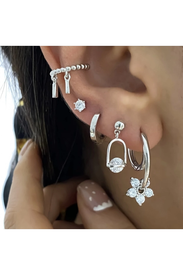Sallantılı Earcuff Küpe