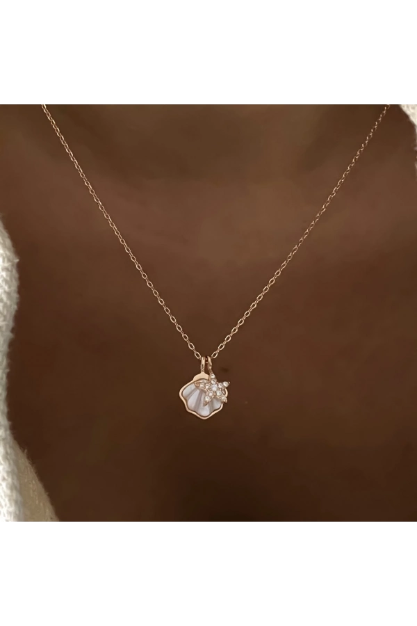 Sedef Deniz Kabuğu Kolye