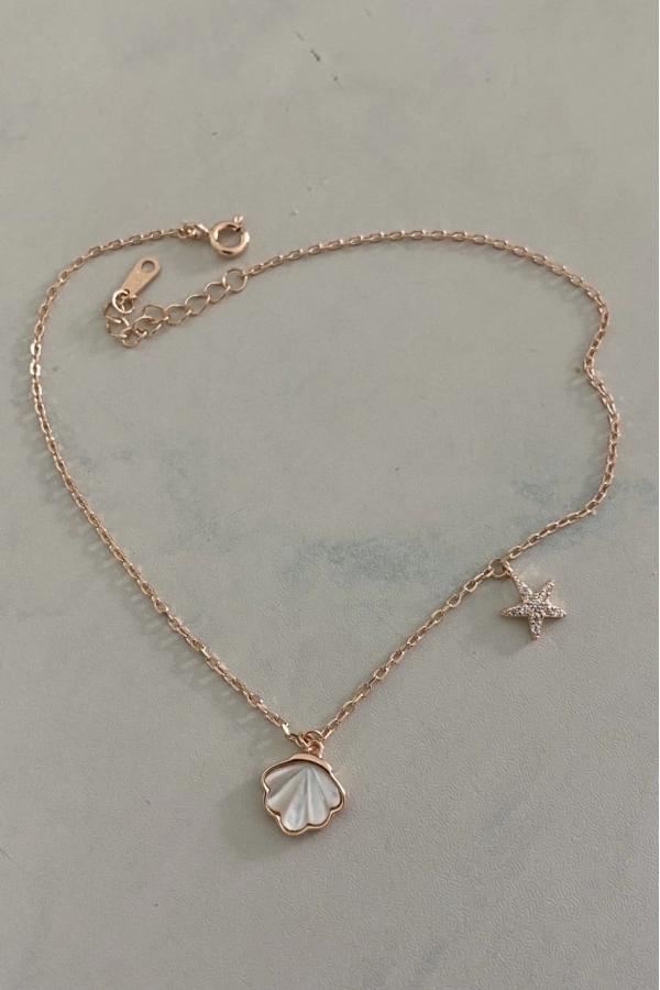 Sedef Deniz Kabuğu Ve Yıldız Halhal