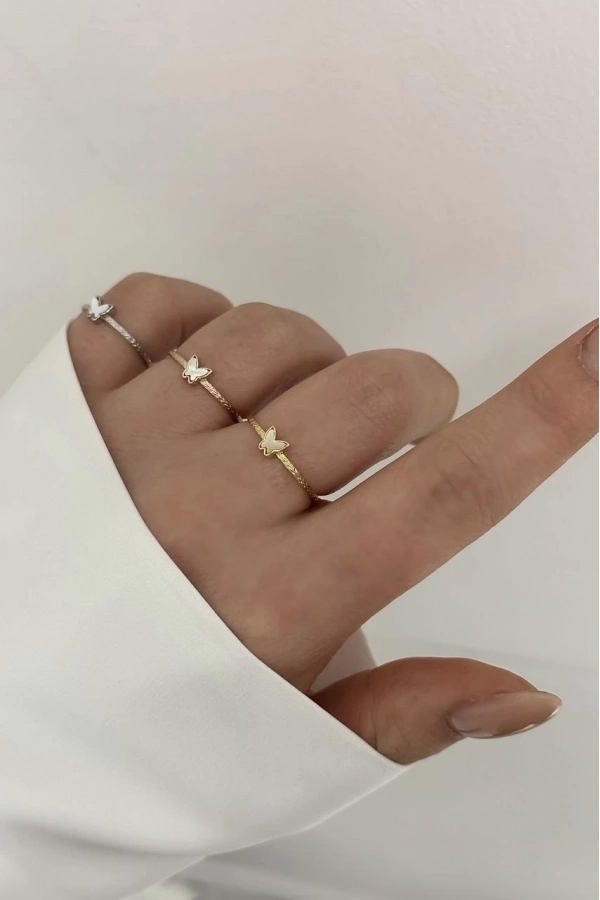 Sedef Kelebek Yüzük