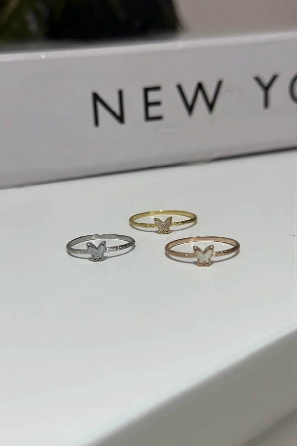 Sedef Kelebek Yüzük