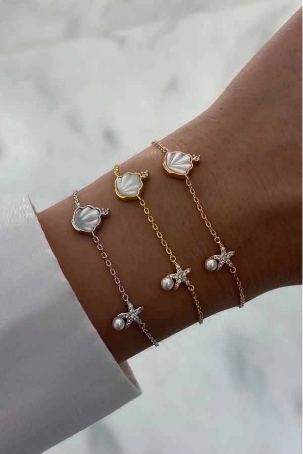 Sedef ve İncili Bileklik