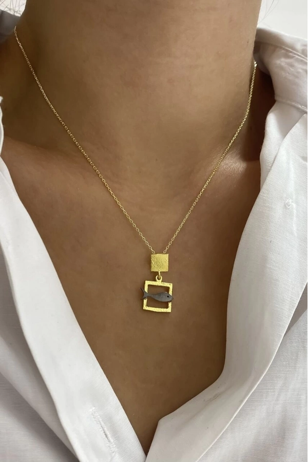 Tasarım Balık Kolye