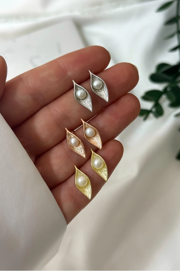 Tasarım İnci Küpe