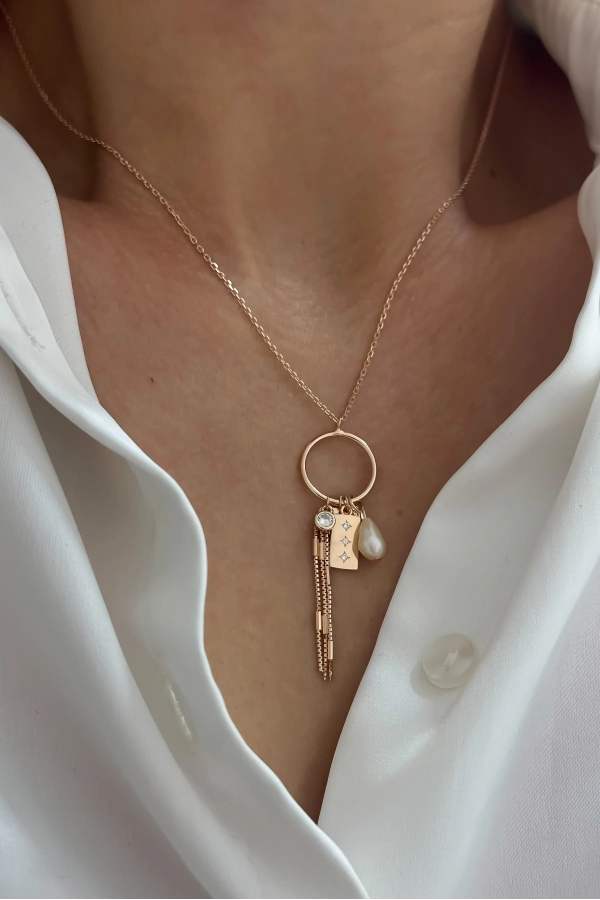 Tasarım İtalyan İnci Kolye