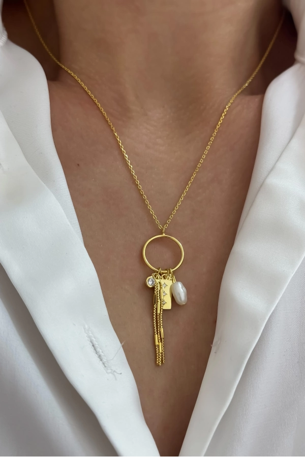 Tasarım İtalyan İnci Kolye