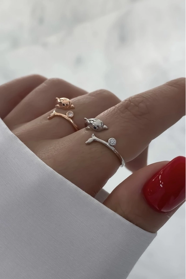 Taşlı Balık Yüzük