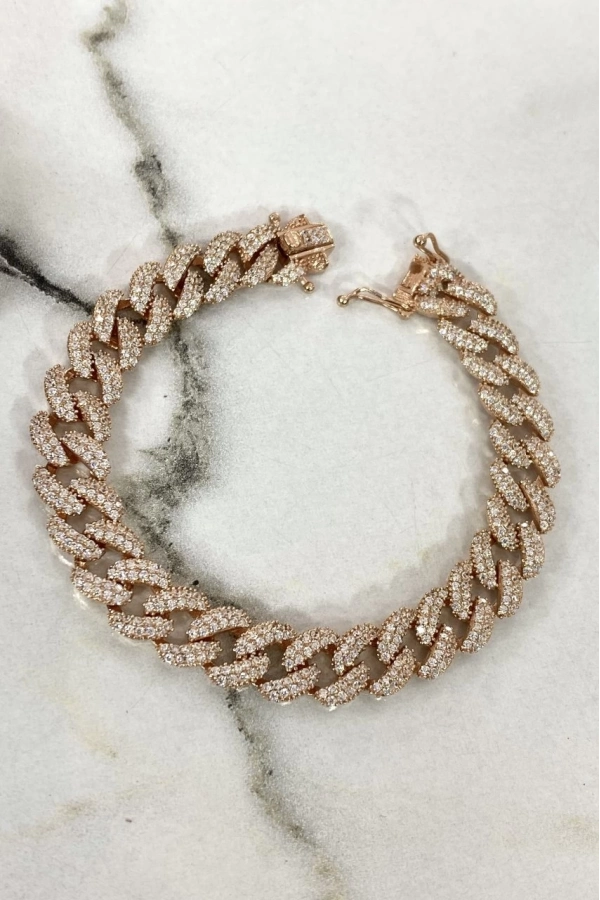 Taşlı Kalın Gurmet Bileklik