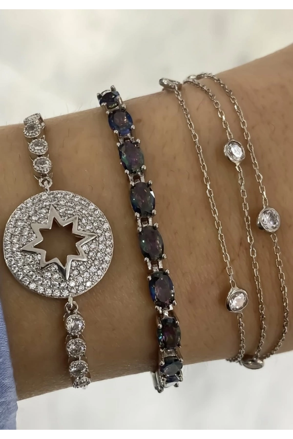 Taşlı Kutup Yıldızı Bileklik