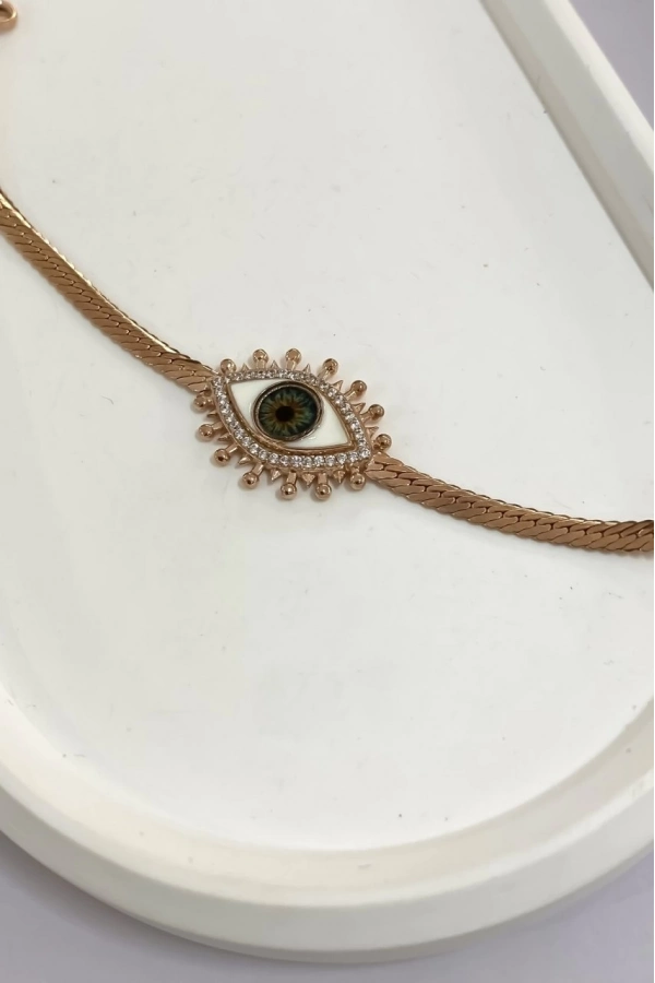 Taşlı Mineli Göz Bileklik