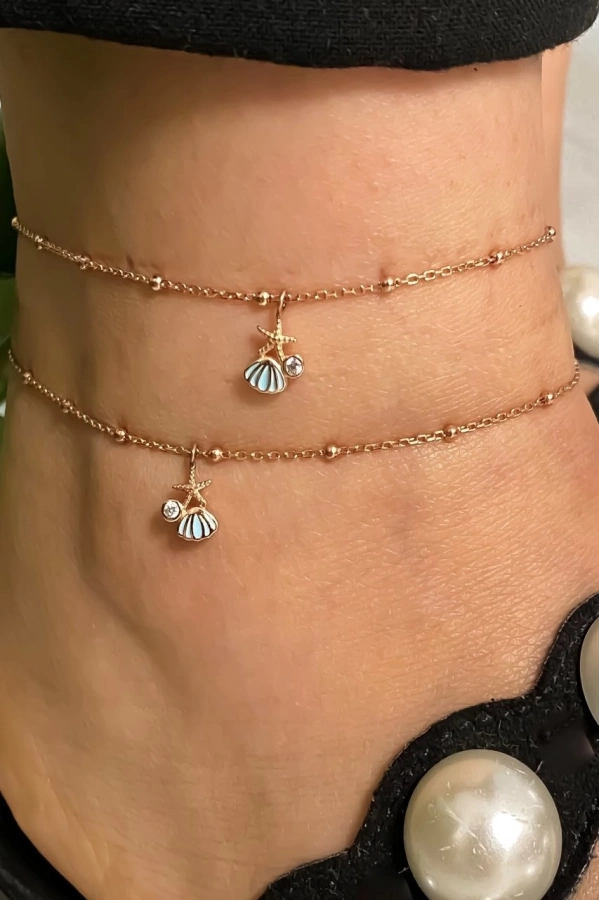 Top Zincirli Deniz Kabuğu Halhal