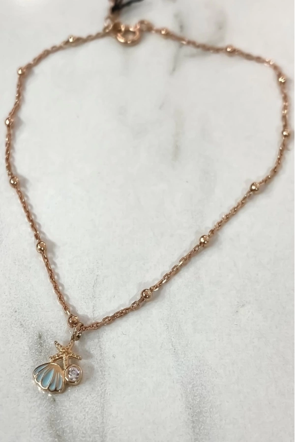 Top Zincirli Deniz Kabuğu Halhal