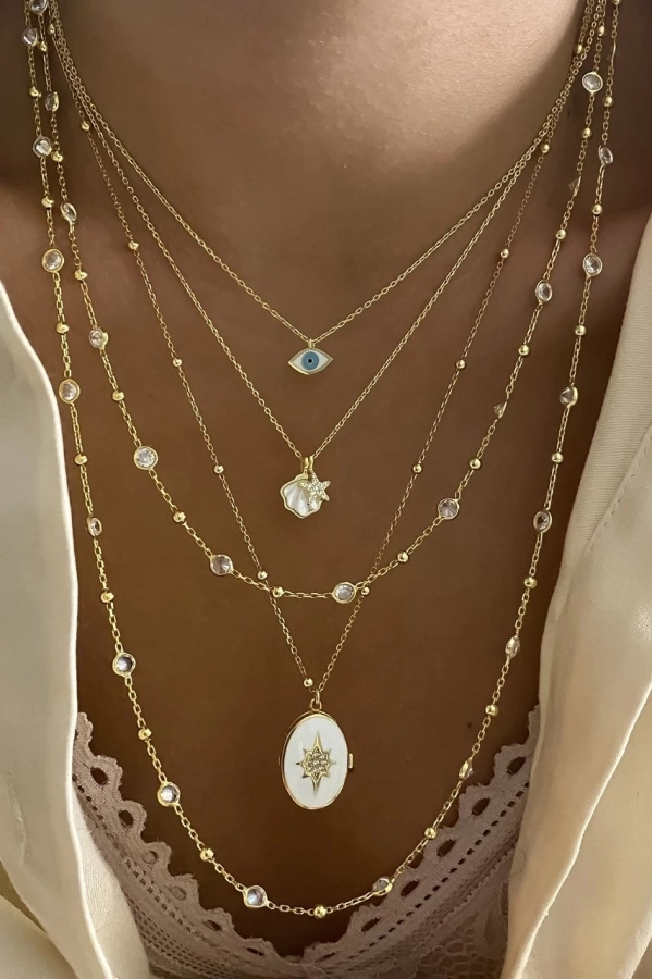 Toplu Tiffany Kolye 110 CM