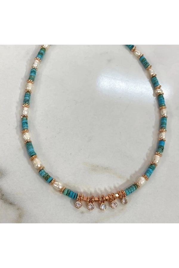 Turkuaz&İnci Tasarım Kolye