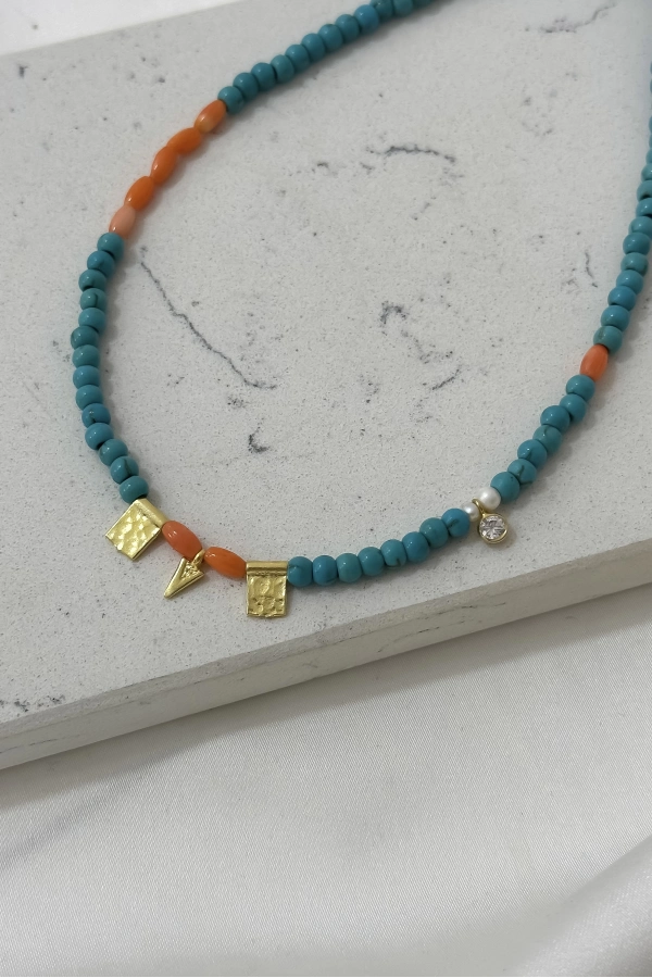 Turkuaz Tasarım Kolye