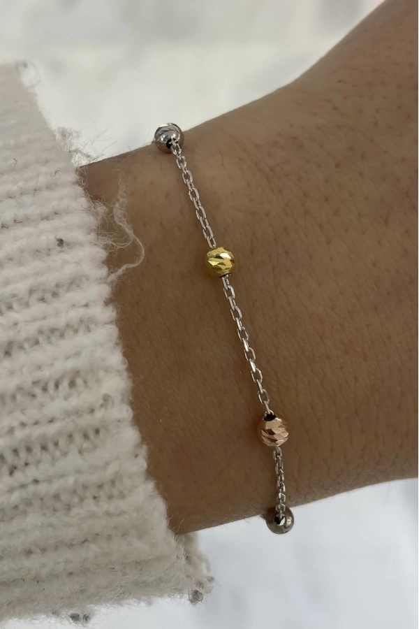 Üç Renkli Dorika Toplu Bileklik