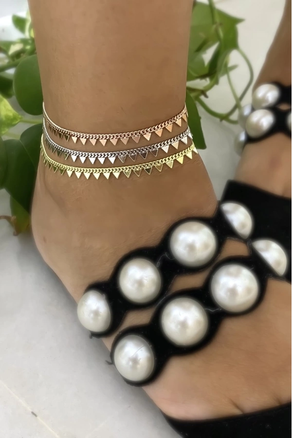 Üçgen Detaylı Halhal