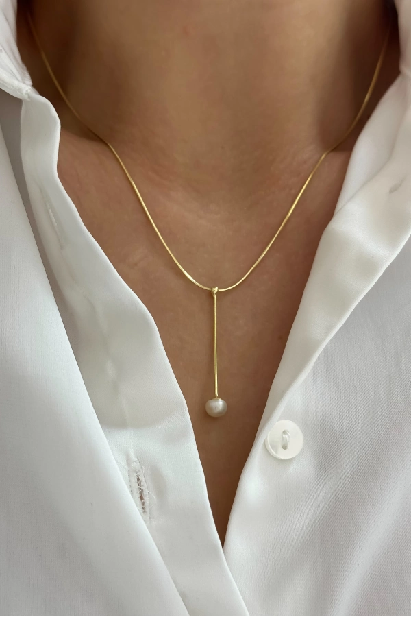 Y Model İnci Kolye