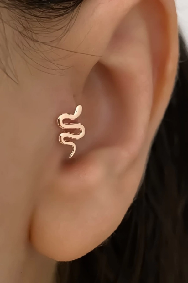 Yılan Piercing Küpe