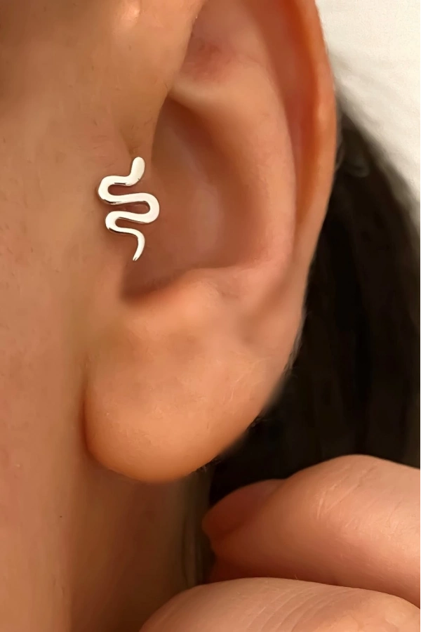 Yılan Piercing Küpe
