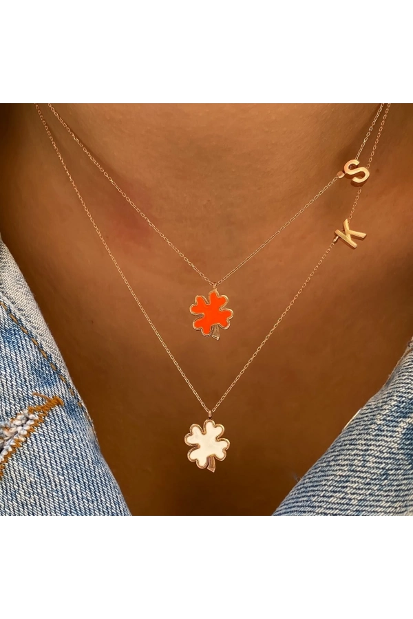 Yonca Minimal Harf Kolye