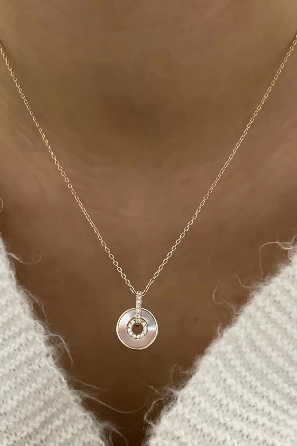 Yuvarlak Sedef Kolye