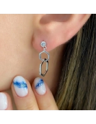 Altıgen Sallantılı Küpe