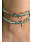 Amazonit Ve Hematit Taşlı Halhal