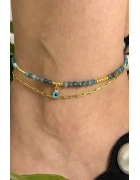 Apatit Taşlı Kendinden İkili Halhal