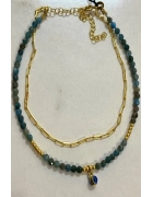 Apatit Taşlı Kendinden İkili Halhal