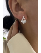 Baget Taşlı Eyfel Kulesi Küpe