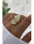 Baget Taşlı Helezon Yüzük