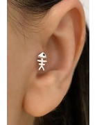 Balık Kılçığı Piercing Küpe