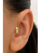 Balık Kılçığı Piercing Küpe