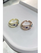 Bombeli Mineli Göz Yüzük